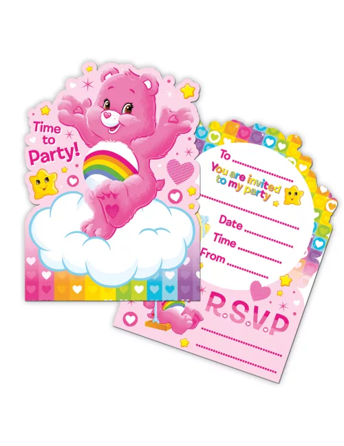 Photo du produit 6 Cartes d'invitation Bisounours