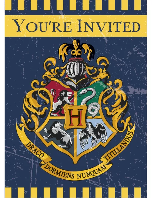 Photo du produit 8 Cartes d'invitation Harry Potter