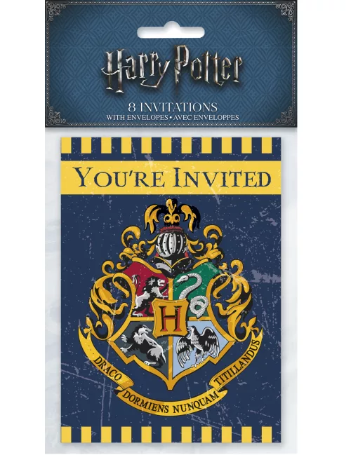Photo du produit 8 Cartes d'invitation Harry Potter
