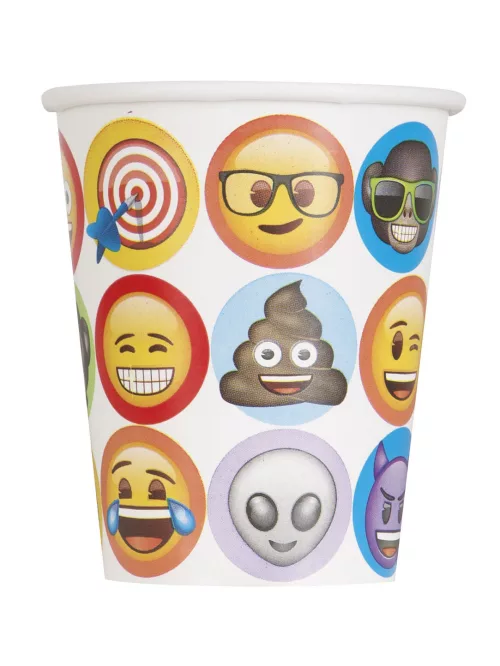 Photo du produit 8 Gobelets en carton Emoji 270 ml