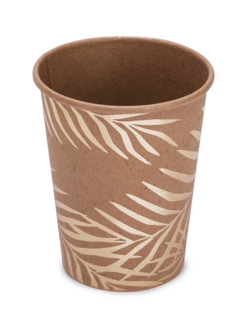 Photo du produit 8 Gobelets en carton kraft Palmier doré 200 ml