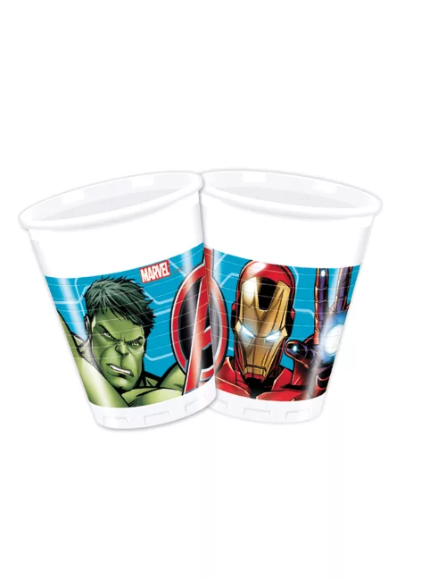 Photo du produit 8 Gobelets en plastique 200 ml Avengers Mighty
