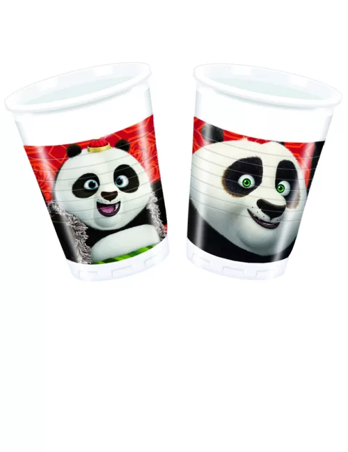 Photo du produit 8 Gobelets en plastique Kung Fu Panda 3 200 ml