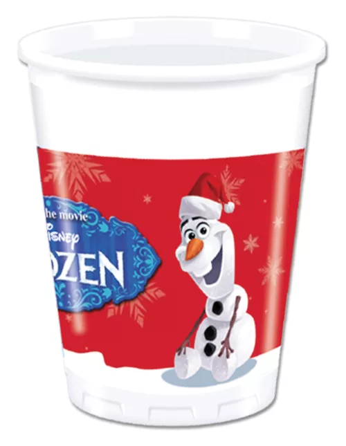 Photo du produit 8 Gobelets en plastique Olaf Christmas 200ml