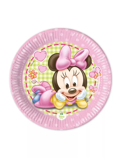 Photo du produit 8 Petites assiettes Bébé Minnie 20 cm