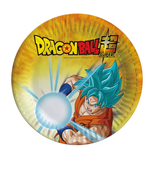 Photo du produit 8 Petites assiettes en carton Dragon Ball Super 18 cm