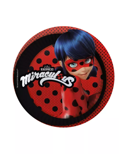 Photo du produit 8 Petites assiettes en carton Ladybug19 cm