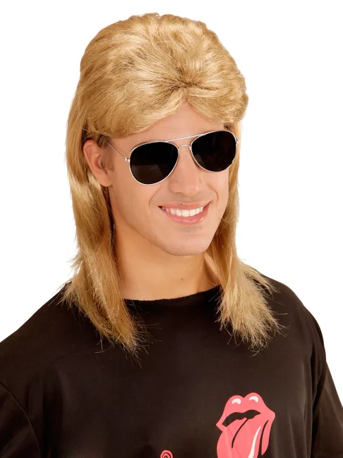 Photo du produit Perruque et lunettes années 80 hommes