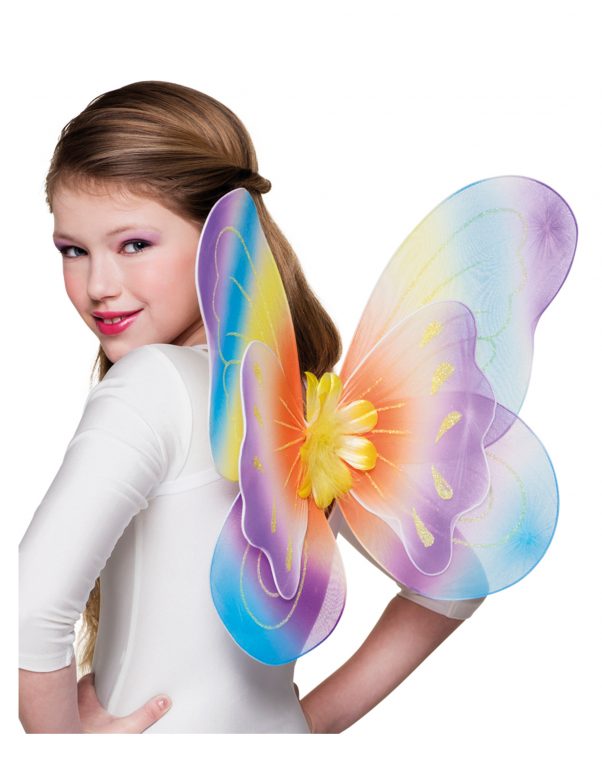 Photo du produit Ailes papillon multicolores 40 x 50 cm fille