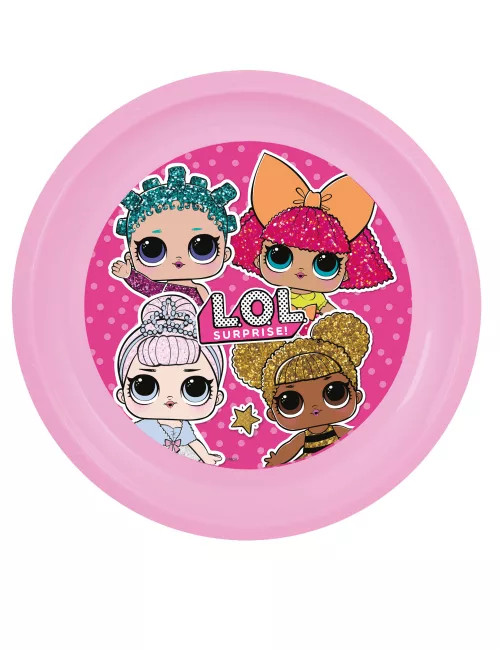 Photo du produit Assiette plate en plastique LOL 21 cm