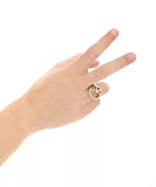 Photo du produit Bague hippie dorée adulte