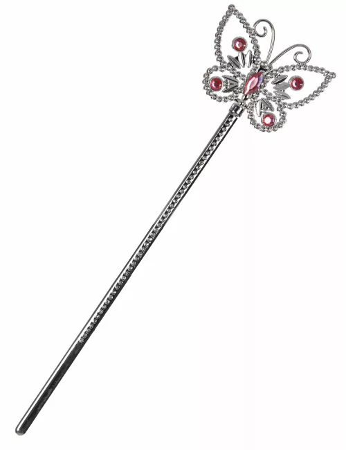 Photo du produit Baguette magique papillon rose adulte et enfant