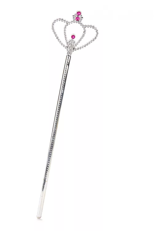 Photo du produit Baguette princesse diamant argentée adulte et enfant