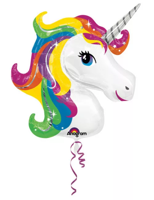 Photo du produit Ballon aluminium géant Licorne 85 x 73 cm