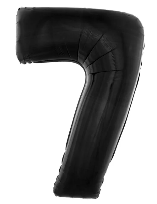 Photo du produit Ballon aluminium chiffre 7 noir 40 cm