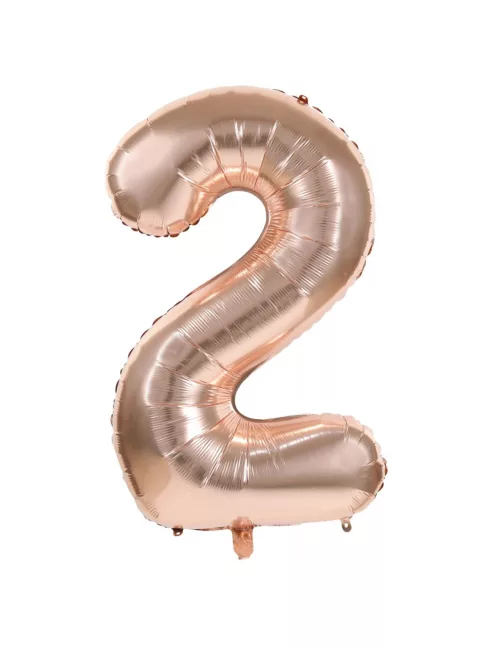Photo du produit Ballon aluminium chiffre rose gold 36 cm