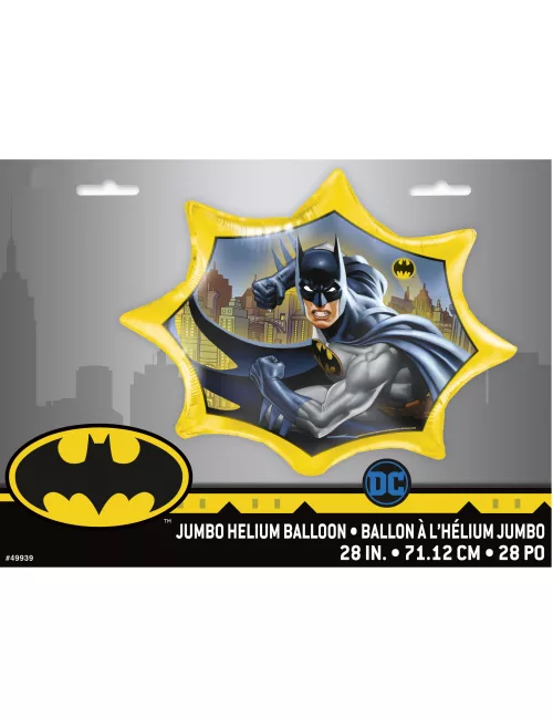Photo du produit Ballon aluminium géant Batman jaune 71 cm