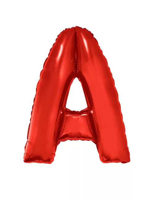 Photo du produit Ballon aluminium géant lettre A rouge 102 cm