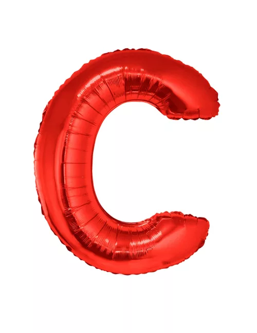 Photo du produit Ballon aluminium géant lettre C rouge 102 cm