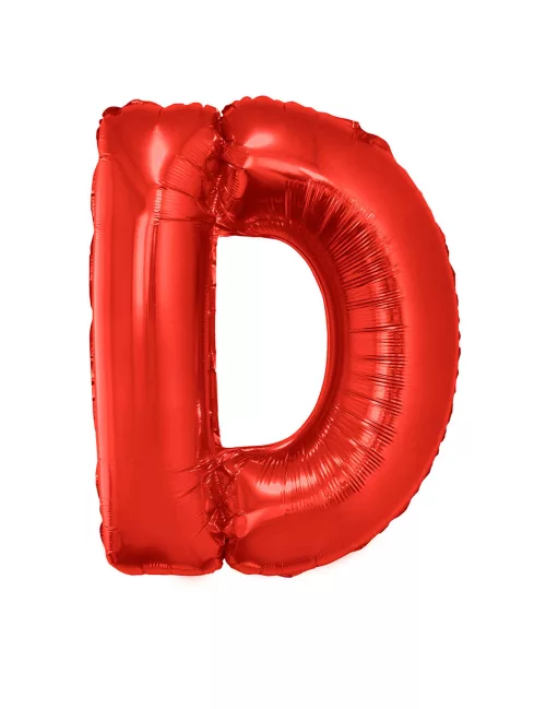 Photo du produit Ballon aluminium géant lettre D rouge 102 cm