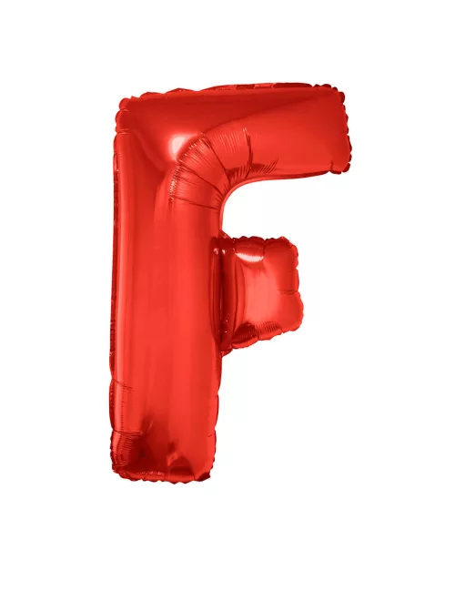 Photo du produit Ballon aluminium géant lettre F rouge 102 cm