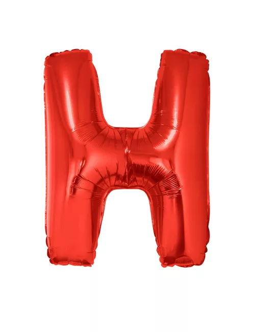 Photo du produit Ballon aluminium géant lettre H rouge 102 cm