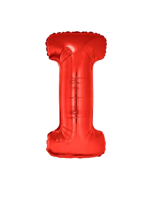 Photo du produit Ballon aluminium géant lettre I rouge 102 cm