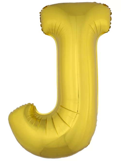 Photo du produit Ballon aluminium géant lettre J doré 1m