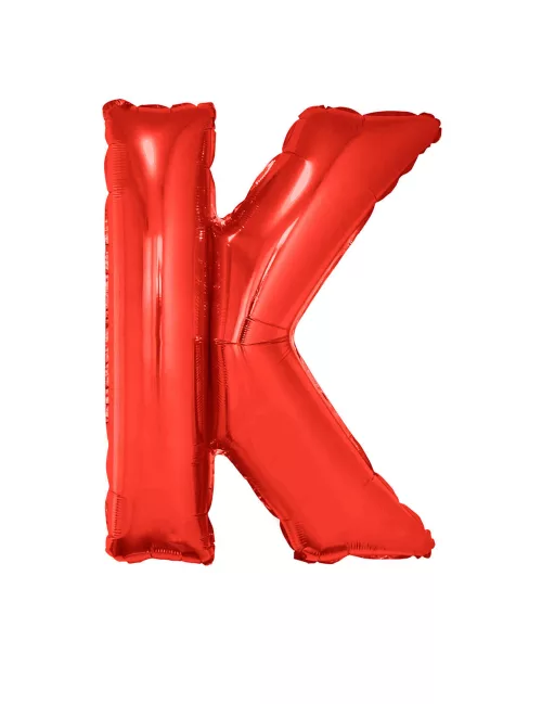 Photo du produit Ballon aluminium géant lettre K rouge 102 cm