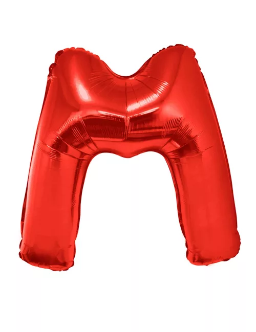 Photo du produit Ballon aluminium géant lettre M rouge 102 cm