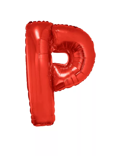 Photo du produit Ballon aluminium géant lettre P rouge 102 cm