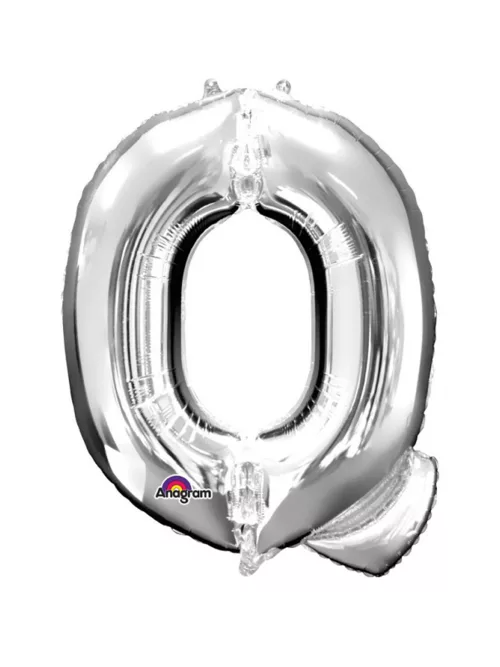Photo du produit Ballon aluminium géant Lettre Q argent 60 x 81 cm