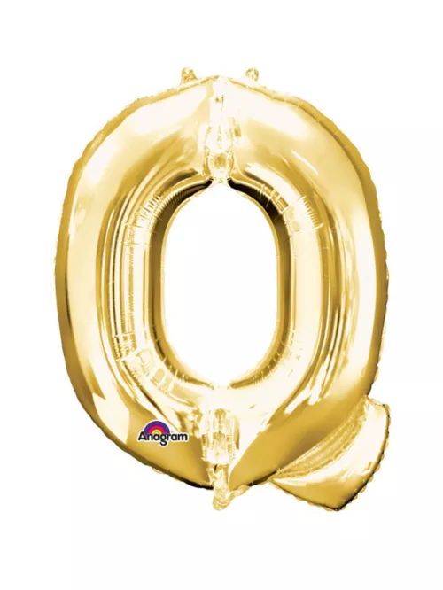 Photo du produit Ballon aluminium géant Lettre Q or 60 x 81 cm