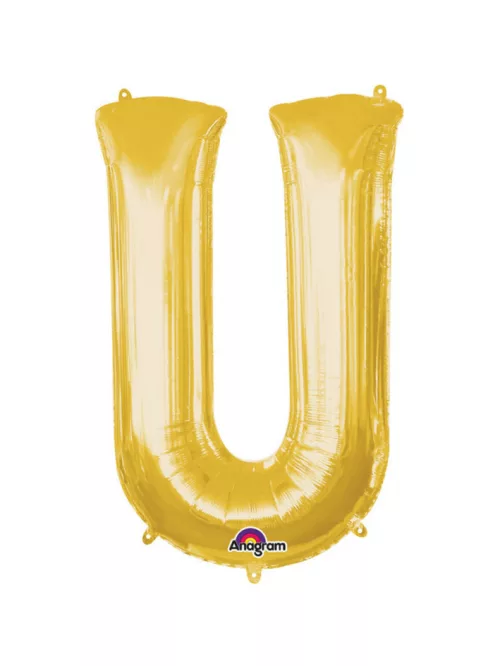Photo du produit Ballon aluminium géant Lettre U or 58 x 83 cm