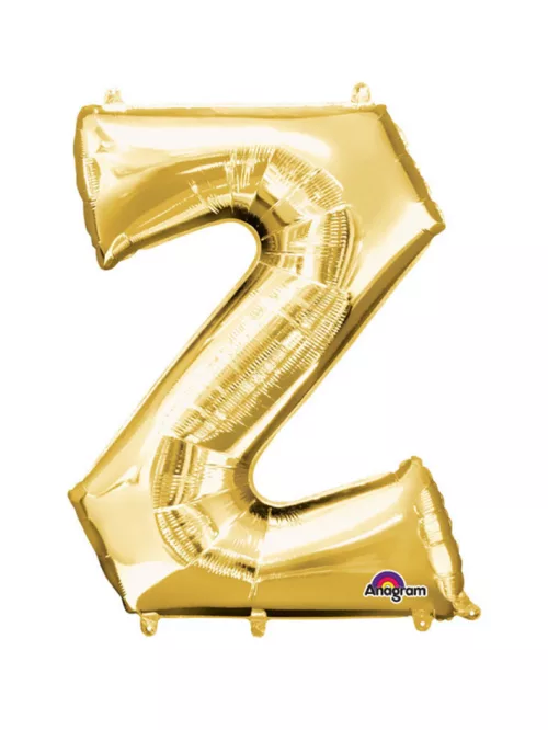 Photo du produit Ballon aluminium géant Lettre Z or 63 x 83 cm
