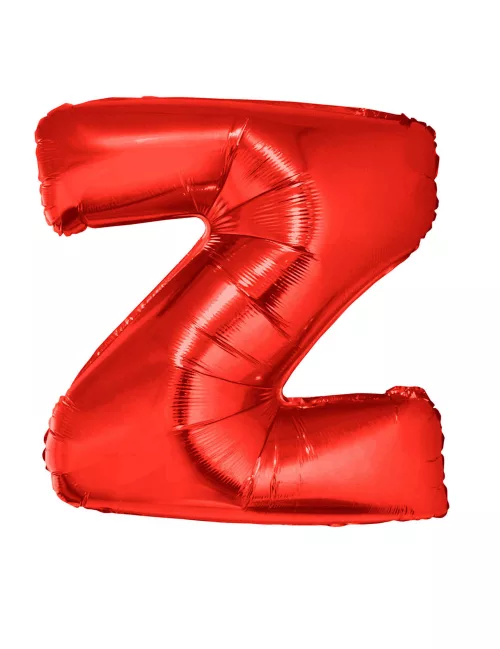 Photo du produit Ballon aluminium géant lettre Z rouge 102 cm