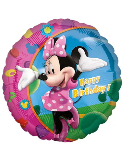 Photo du produit Ballon aluminium Happy Birthday Minnie 43 cm