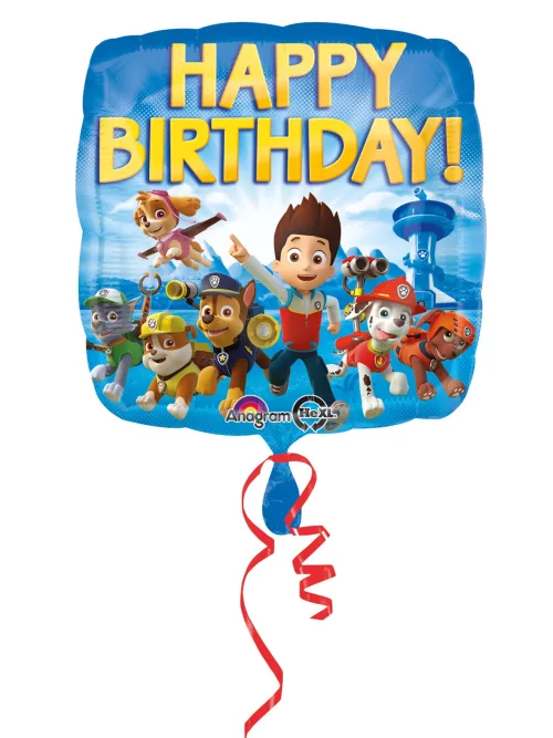 Photo du produit Ballon aluminium Happy Birthday Pat'Patrouille 43 cm