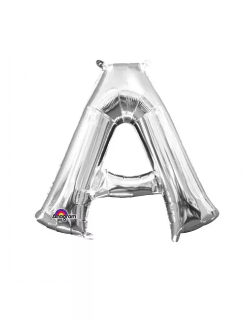 Photo du produit Ballon aluminium Lettre A argenté 33 cm