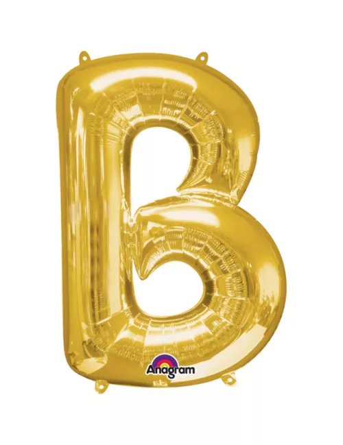Photo du produit Ballon aluminium lettre B doré 33 cm
