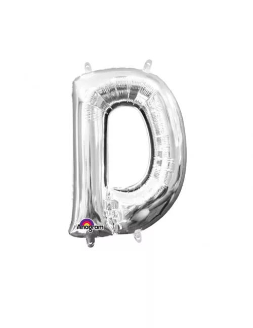 Photo du produit Ballon aluminium Lettre D argenté 33 cm