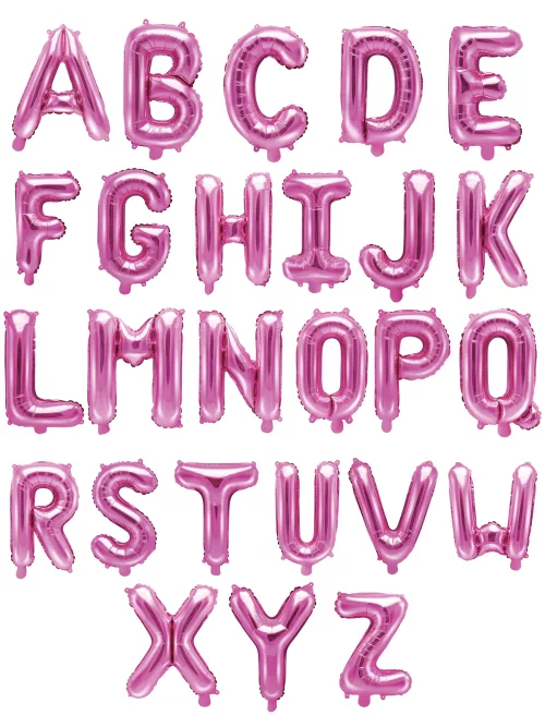 Photo du produit Ballon aluminium lettre fuchsia 35 cm