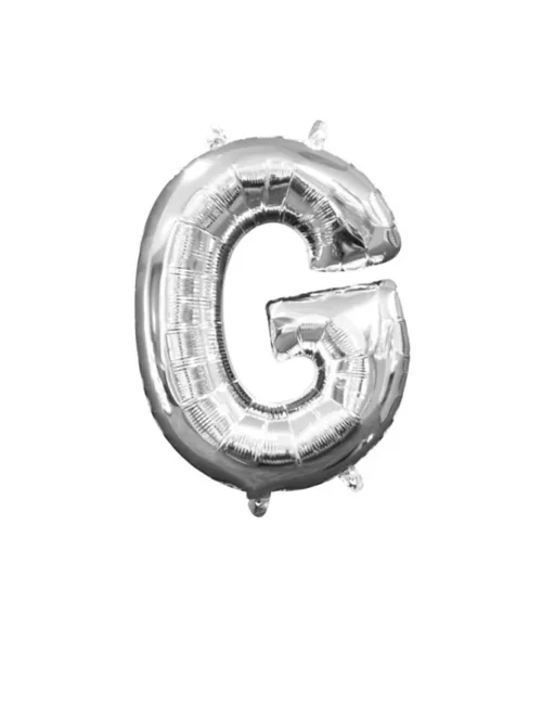 Photo du produit Ballon aluminium Lettre G argent 33 cm