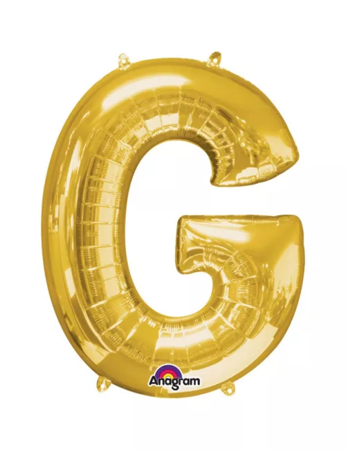 Photo du produit Ballon aluminium Lettre G doré 33 cm