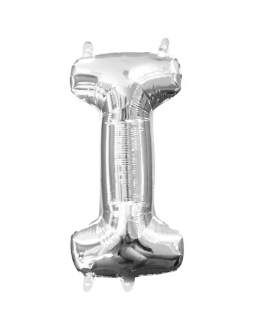 Photo du produit Ballon aluminium Lettre I argent 33 cm