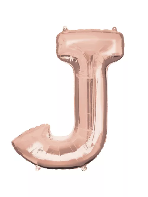 Photo du produit Ballon aluminium Lettre J rose gold 58 x 83 cm