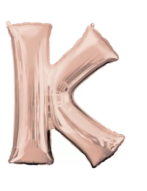 Photo du produit Ballon aluminium Lettre K rose gold 66 x 83 cm
