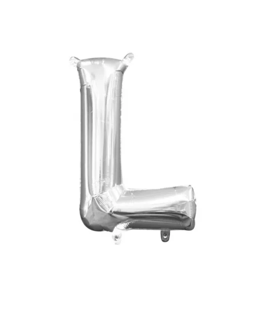 Photo du produit Ballon aluminium Lettre L argenté 33 cm