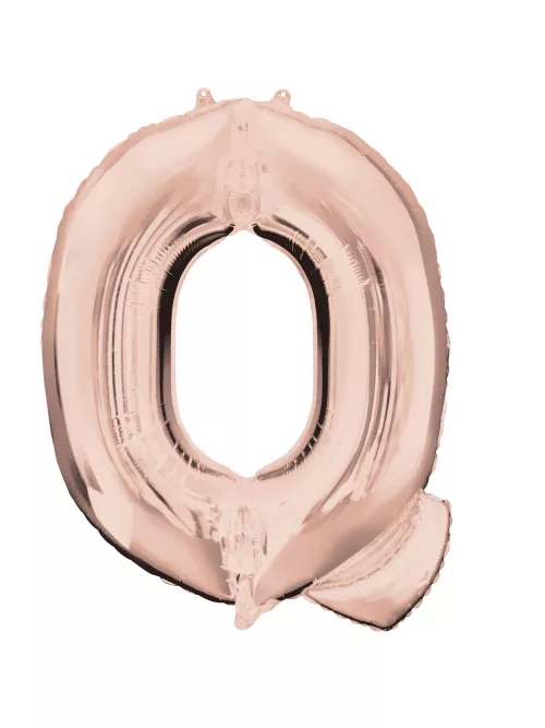 Photo du produit Ballon aluminium Lettre Q rose gold 60 x 81 cm