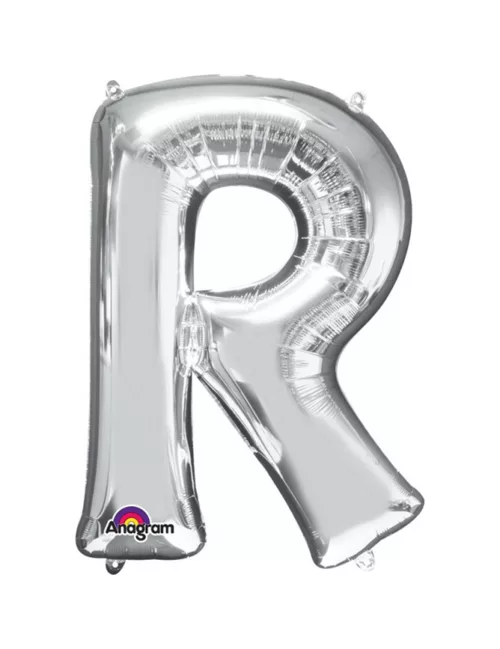 Photo du produit Ballon aluminium Lettre R argenté 33 cm